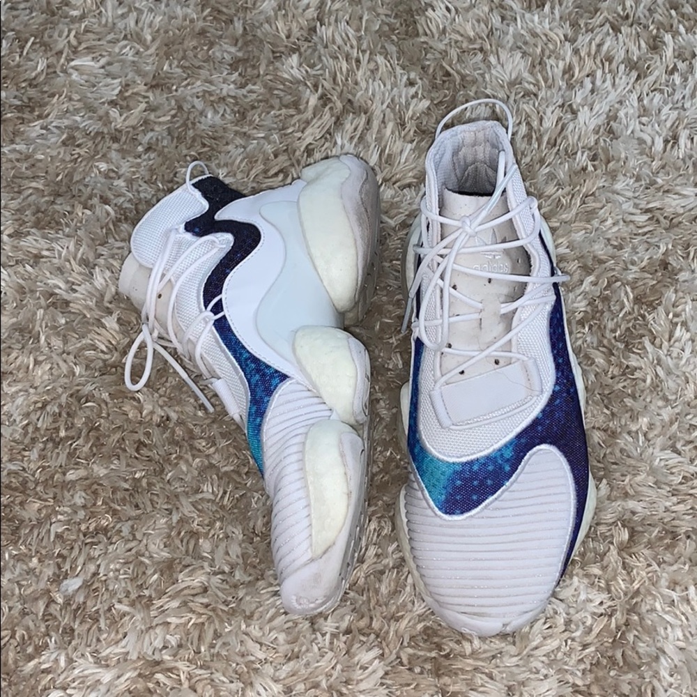 Adidas Crazy white shoes in great condition